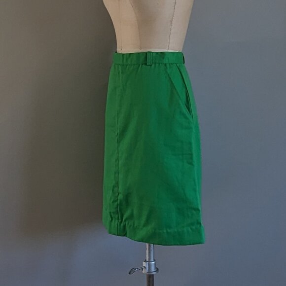 Vintage 1980s A-Line High Waist Skirt with Pockets Size Medium 27" Waist - Picture 2 of 3